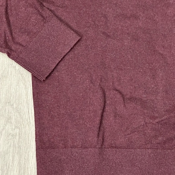 Men’s Gap XL 46 - 48 Golf Sweater Crewneck Maroon Red Long Sleeve Cotton NWT - Picture 8 of 9
